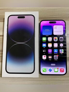 Apple iPhone 14 PRO - 256GB - UNLOCKED - 256GB DEEP PURPLE GREAT CONDITION